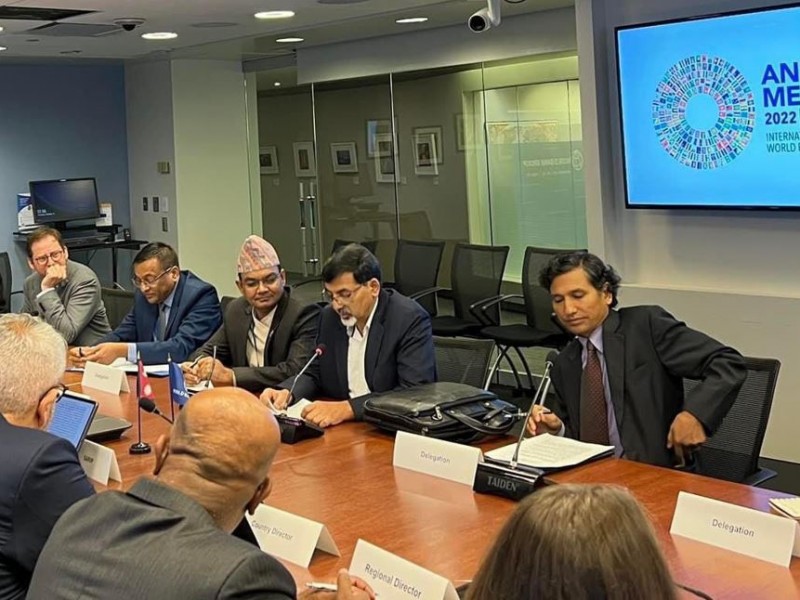 अर्थमन्त्री र विश्व बैंकका उपाध्यक्षबीच भेटवार्ता 