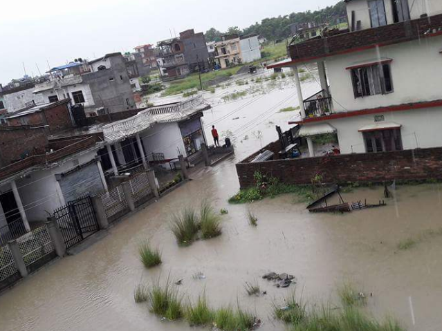गोबरगाढाका ३५ घर डुबानमा
