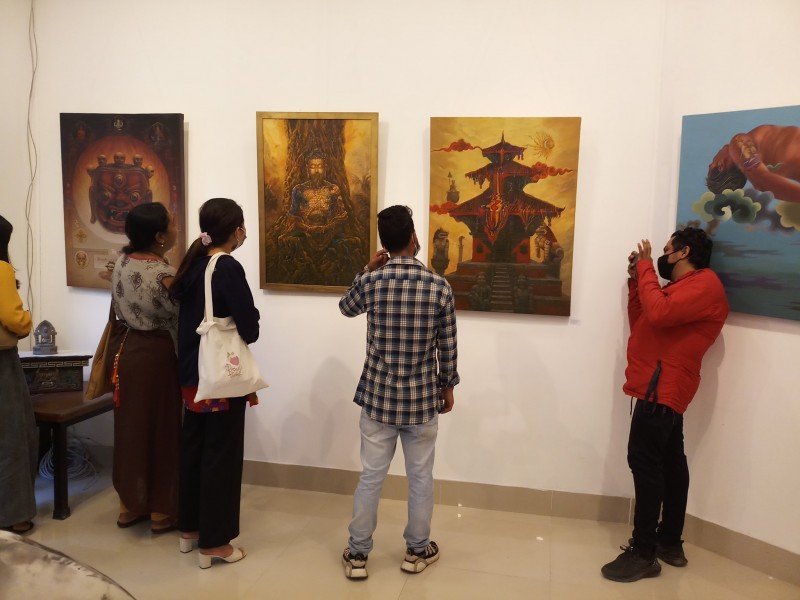 कोरोनापछि कला क्षेत्रलाई पुन: जीवन दिन १५ दिने प्रदर्शनी