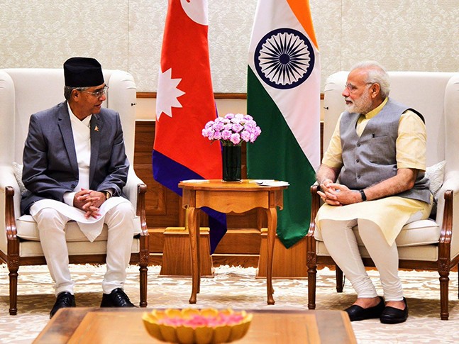 प्रधानमन्त्री देउवा र मोदीबीच टेलिफोन वार्ता