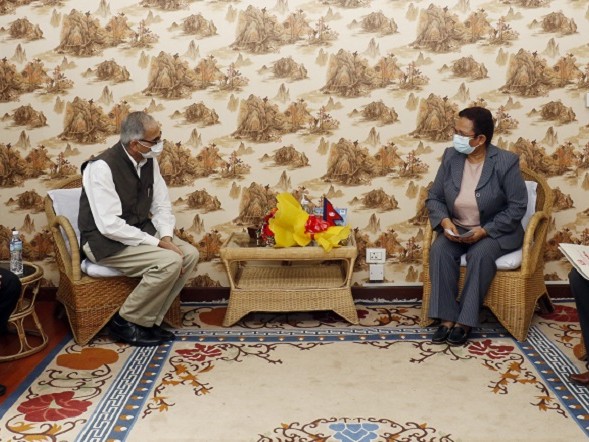 ऊर्जामन्त्रीसँग फ्रान्सका राजदूतको शिष्टाचार भेट