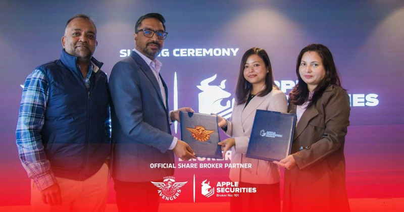 एनपीएलमा पोखरा एभेन्जर्ससँग जोडियो एप्पल सेक्युरिटिज