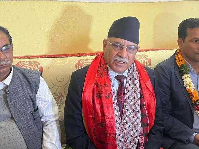 देशलाई कता लैजाने माओवादीको हातमा छ : प्रचण्ड