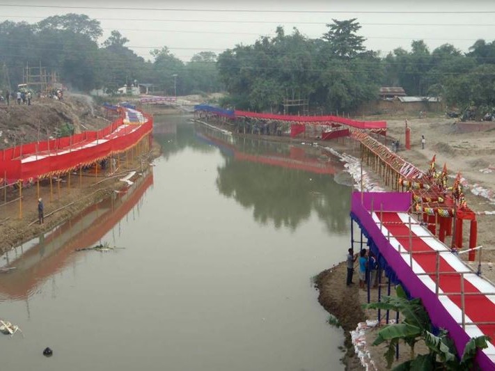 यसपालि नदी किनारमै पूजास्थल तयार