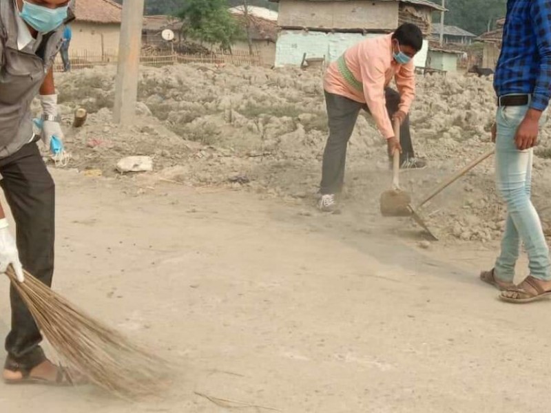 प्रजातन्त्र दिवसमा सरसफाइ कार्यक्रम
