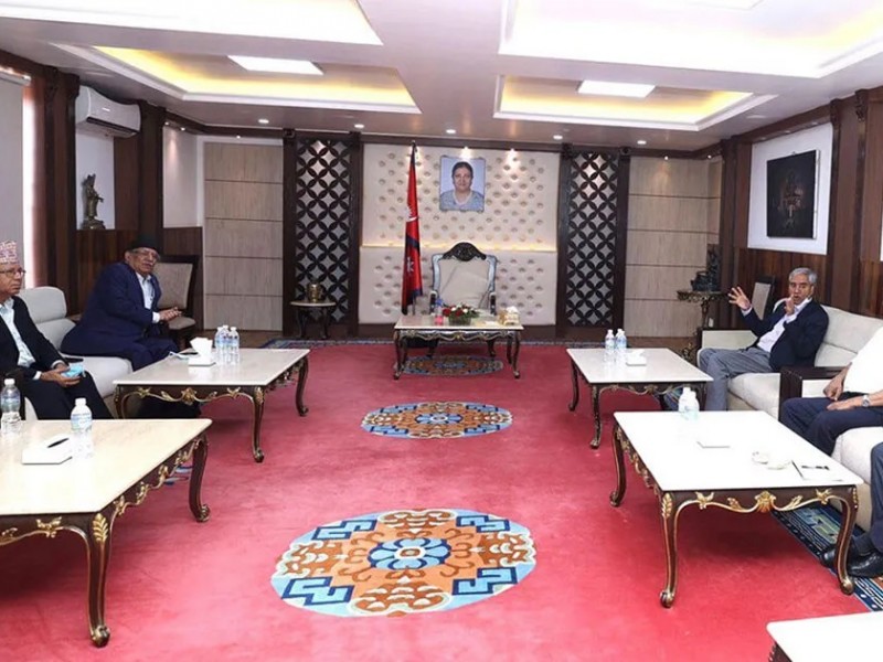 नयाँ सरकार गठनबारे छलफल गर्न गठबन्धनको बैठक