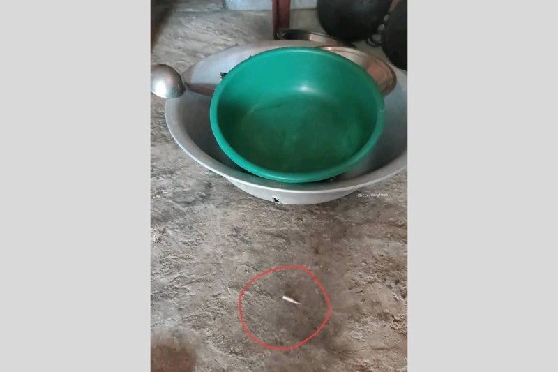 सुर्खेतमा एक्कासी टिनको छाना छेड्दै भान्साभित्र गोली खस्यो