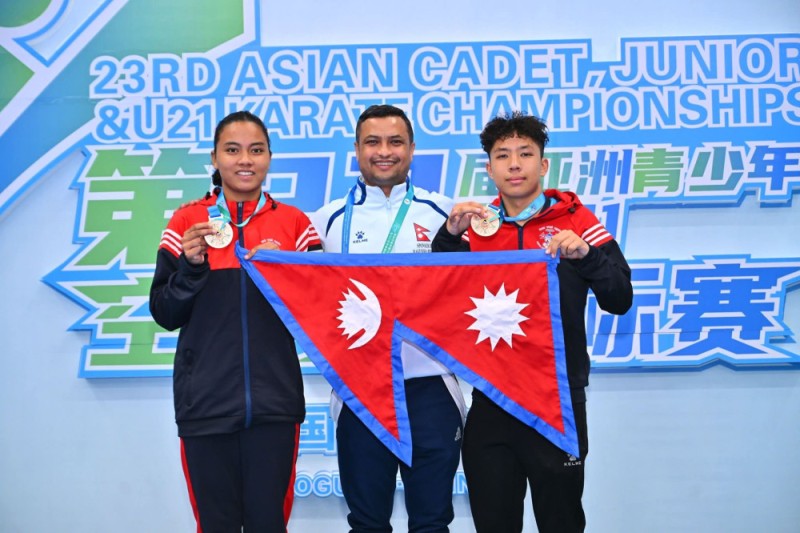 नेपाललाई करातेमा दुई कास्य