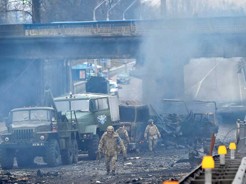 युद्धविराम घोषित युक्रेनी शहरमा गोलाबारी रोकिएन