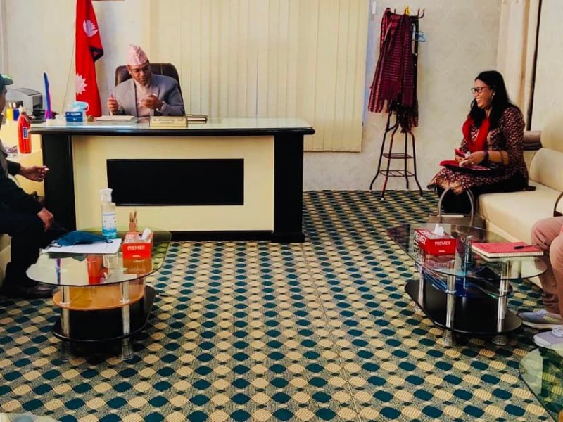 कर्णालीको विपद् व्यवस्थापनबारे मुख्यमन्त्रीसँग छलफल