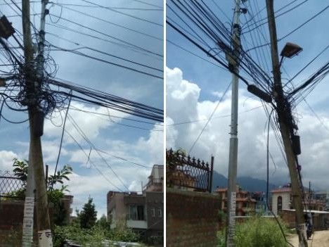 बस्ती बाहिरबाट विद्युतीय लाइन विस्तार गर्न माग