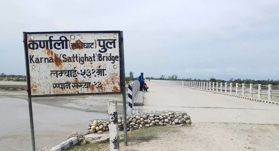 कर्णालीको सत्ती पुलबाट दुई हप्ता आवागमन बन्द हुने