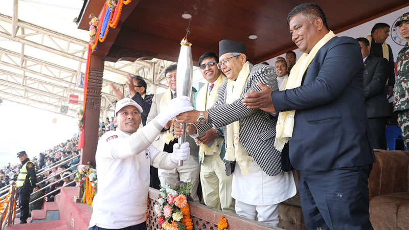 सभामुख घिमिरेद्वारा किन्डर ओलम्पिकको उद्घाटन