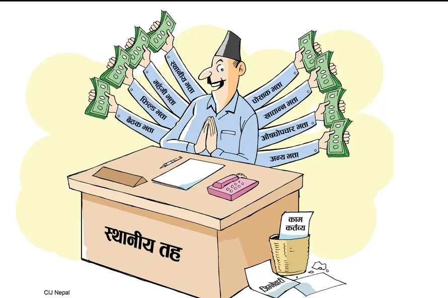 स्थानीय तहको भत्ता मात्रै रु दुई करोड ९० लाख