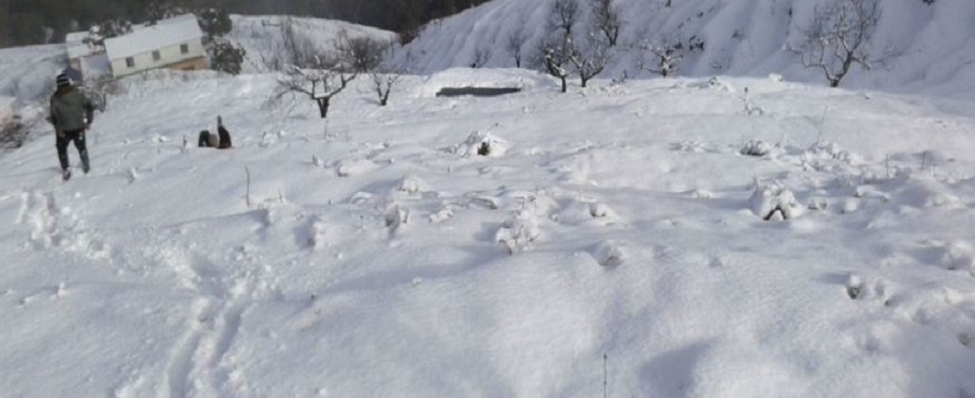 इलामका उच्च पहाडी क्षेत्रमा पुनः हिमपात