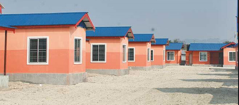 भूमिहीन बादी समुदायका घर निर्माण अन्तिम चरण