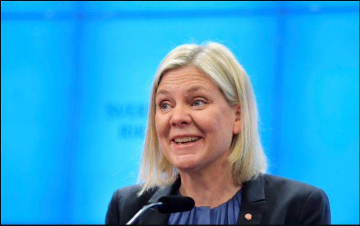 स्विडेनमा पहिलो पटक महिला प्रधानमन्त्री निर्वाचित