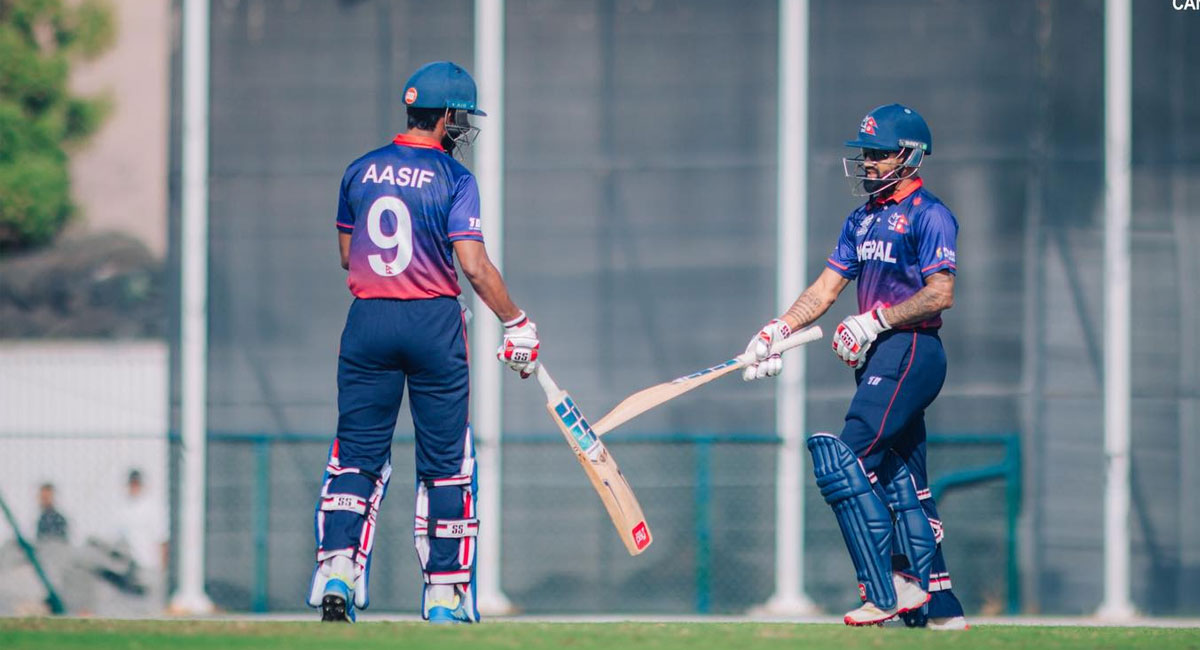 नेपालले सामोआलाई दियो २१२ रनको चुनौती