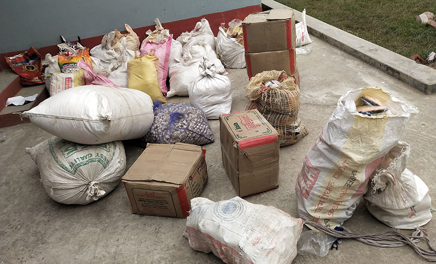 कर्णालीमा ६८ लाखको अवैध समान बरामद