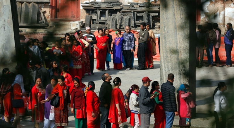 भक्तपुरका शक्तिपीठमा बिहानैदेखि मेला