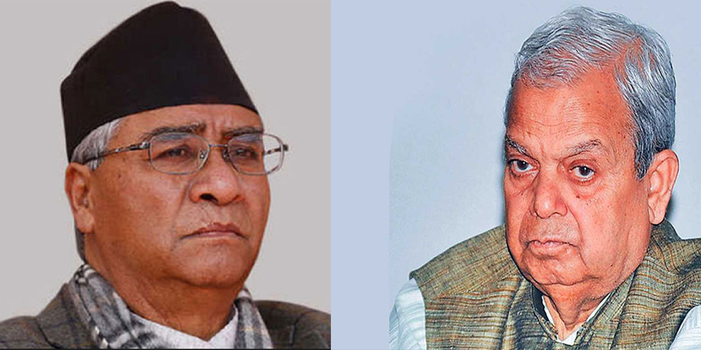 बालुवाटारमा देउवा र ठाकुरबीच भेट