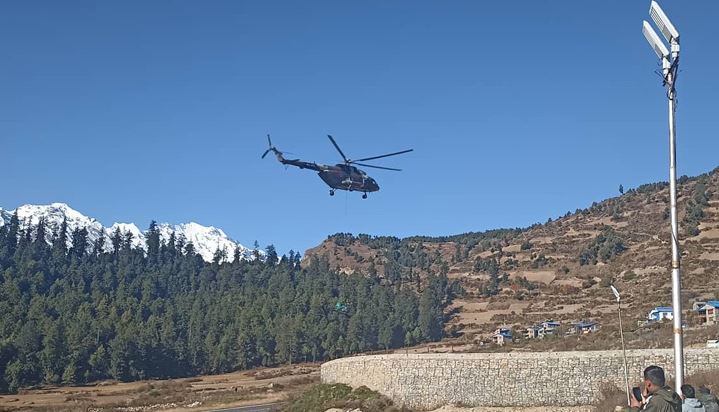 कालिकोटबाट सुत्केरीको हेलिकोप्टरमार्फत उद्धार