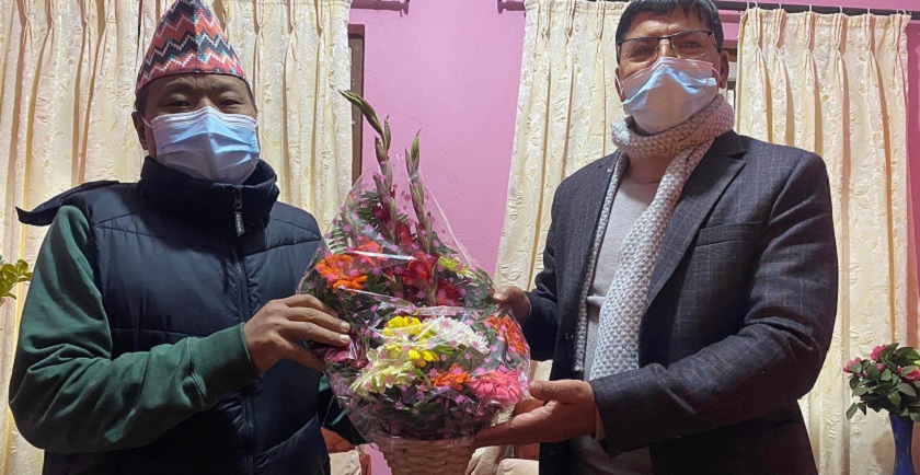 महासचिवका दाबेदार शर्मा र पुनबीच भेटवार्ता