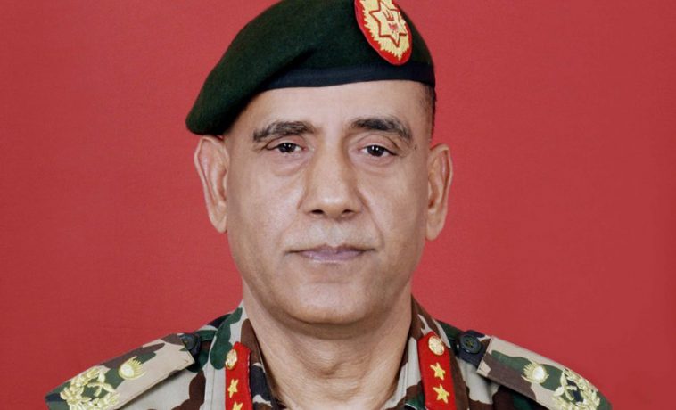 प्रधानसेनापति शर्मालाई भारतीय सेनाको मानार्थ महारथीको दज्र्यानी    