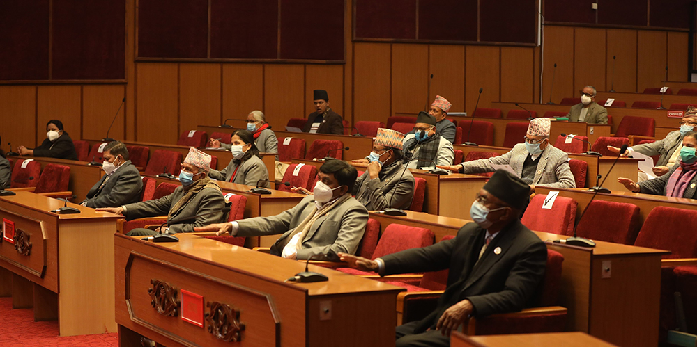 विचार गरियोस् भन्ने प्रस्ताव स्वीकृत