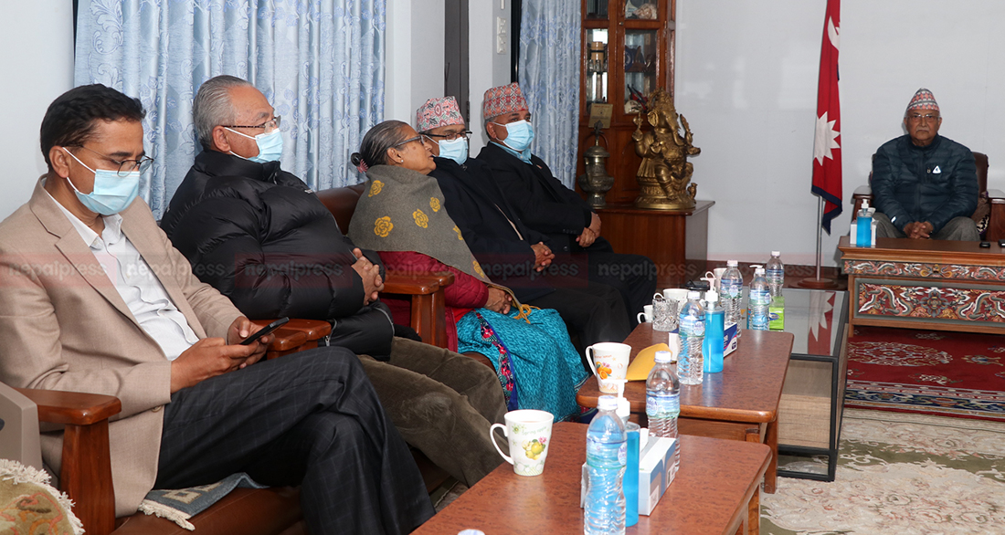 एमाले सचिवालय बैठक बालकोटमा जारी