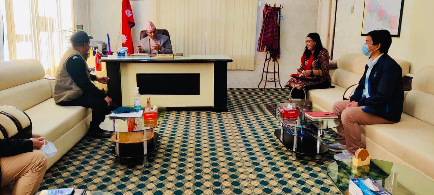 कर्णालीको विपद् व्यवस्थापनबारे मुख्यमन्त्रीसँग छलफल