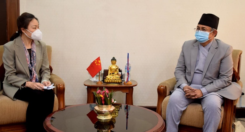 गृहमन्त्री भेट्न पुगिन् चिनियाँ राजदूत