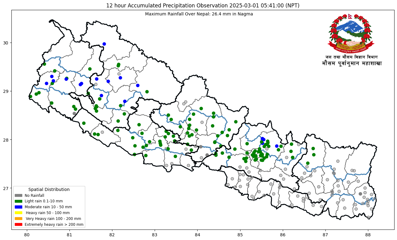बङ्गालको खाडीको न्यून चापीय प्रणालीको आंशिक प्रभाव